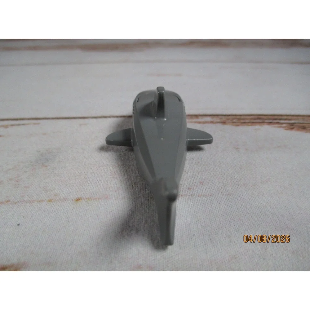 LEGO Shark Minifigure Ocean Sea Animal Piece Dark Gray Open Jaw Used